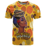 African Women T shirt She Believed She Could So She Did