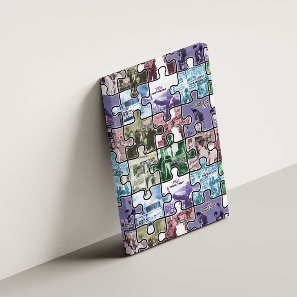 African American Canvas Wall Art The Civil Rights Journey in Puzzle