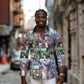African American Long Sleeve Button Shirt The Civil Rights Journey in Puzzle