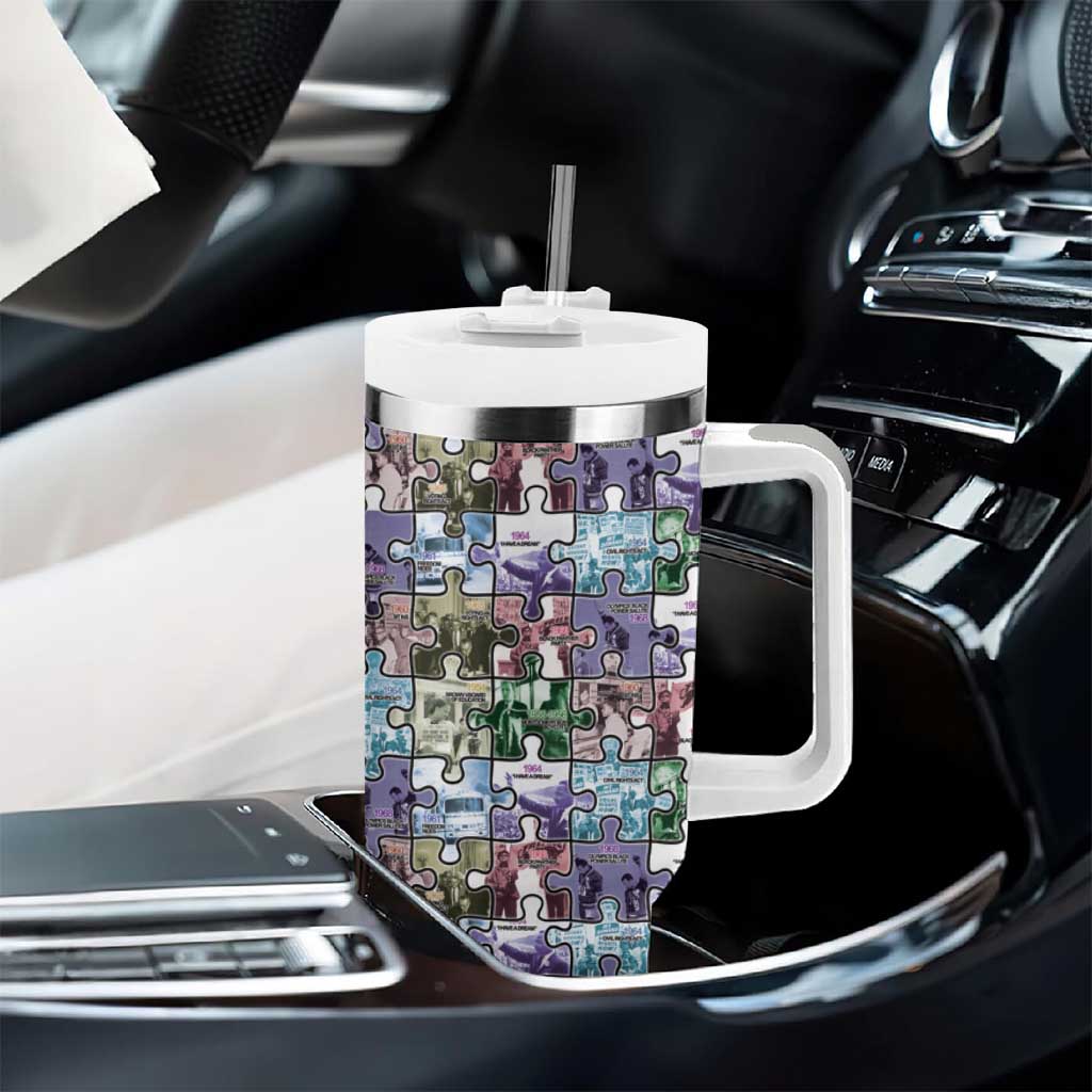 African American Tumbler With Handle The Civil Rights Journey in Puzzle