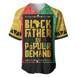 Black Father By Popular Demand Baseball Jersey African Art