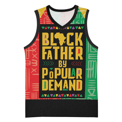 Black Father By Popular Demand Basketball Jersey African Art DT03