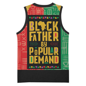 Black Father By Popular Demand Basketball Jersey African Art DT03