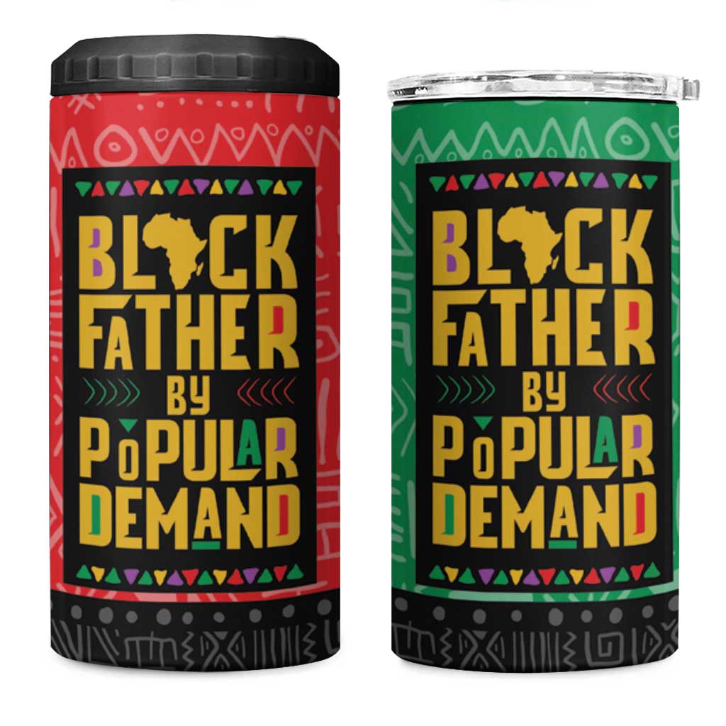 Black Father By Popular Demand 4 in 1 Can Cooler Tumbler African Art