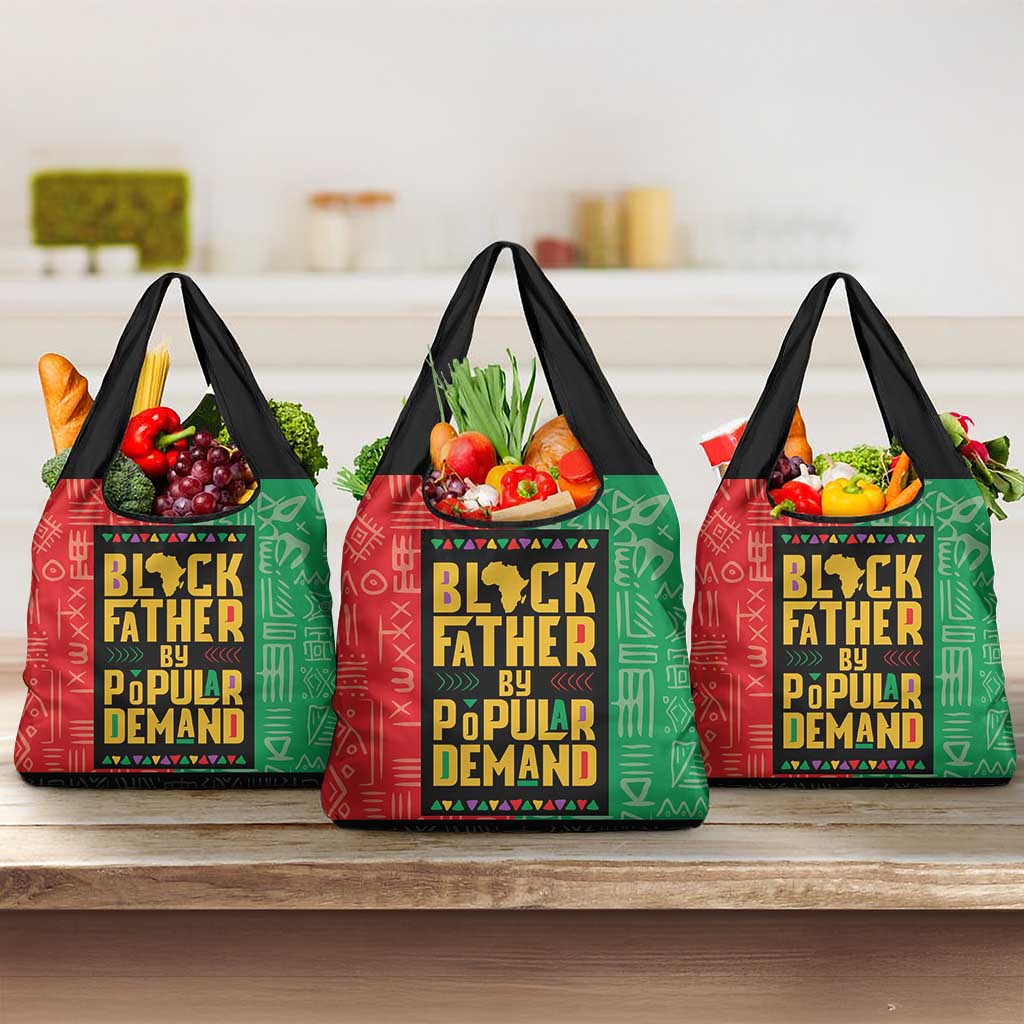 Black Father By Popular Demand Grocery Bag African Art