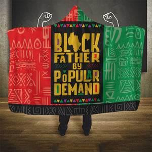 Black Father By Popular Demand Hooded Blanket African Art