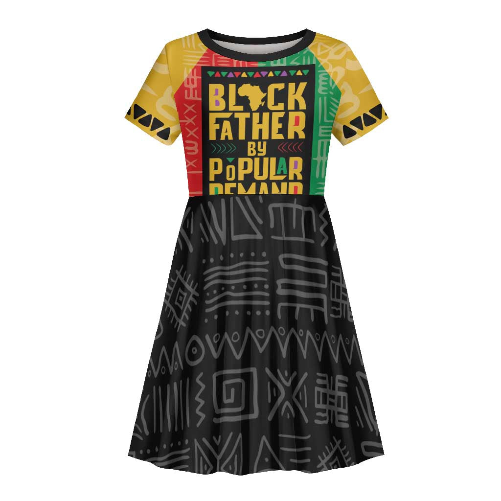 Black Father By Popular Demand Kid Short Sleeve Dress African Art