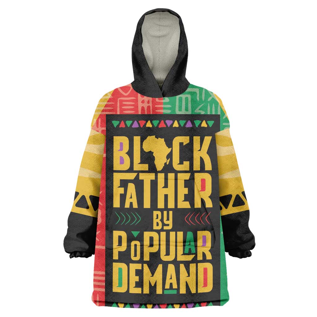 Black Father By Popular Demand Kid Wearable Blanket Hoodie African Art