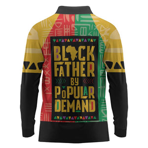 Black Father By Popular Demand Long Sleeve Polo Shirt African Art