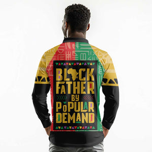 Black Father By Popular Demand Long Sleeve Polo Shirt African Art