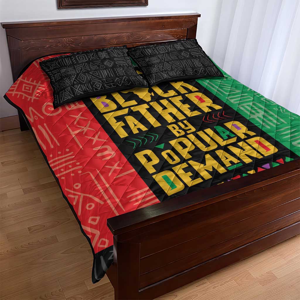 Black Father By Popular Demand Quilt Bed Set African Art