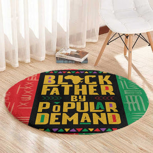 Black Father By Popular Demand Round Carpet African Art