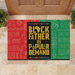 Black Father By Popular Demand Rubber Doormat African Art