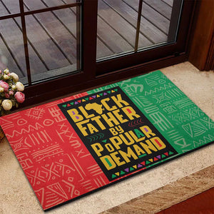 Black Father By Popular Demand Rubber Doormat African Art