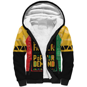 Black Father By Popular Demand Sherpa Hoodie African Art