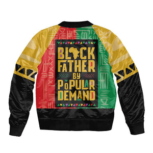 Black Father By Popular Demand Sleeve Zip Bomber Jacket African Art