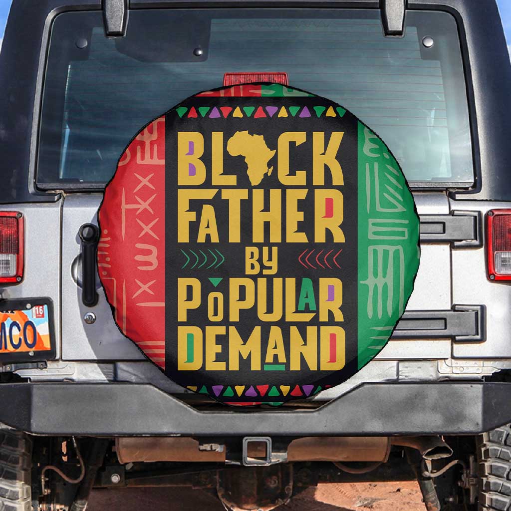 Black Father By Popular Demand Spare Tire Cover African Art