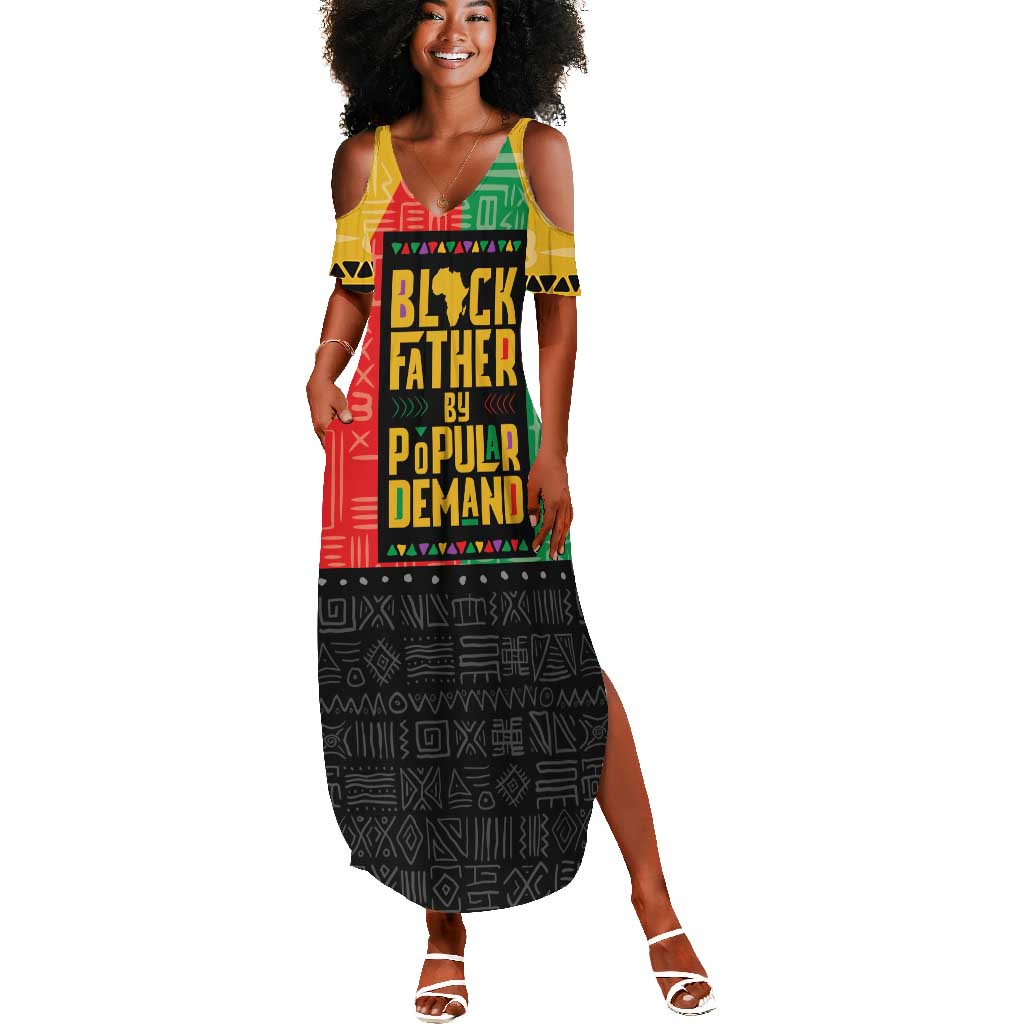 Black Father By Popular Demand Summer Maxi Dress African Art