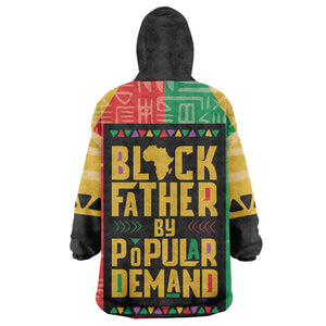 Black Father By Popular Demand Wearable Blanket Hoodie African Art