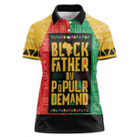 Black Father By Popular Demand Women Polo Shirt African Art