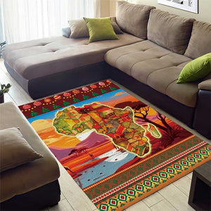 African Christmas Area Rug Afro Heritage and Celebrated