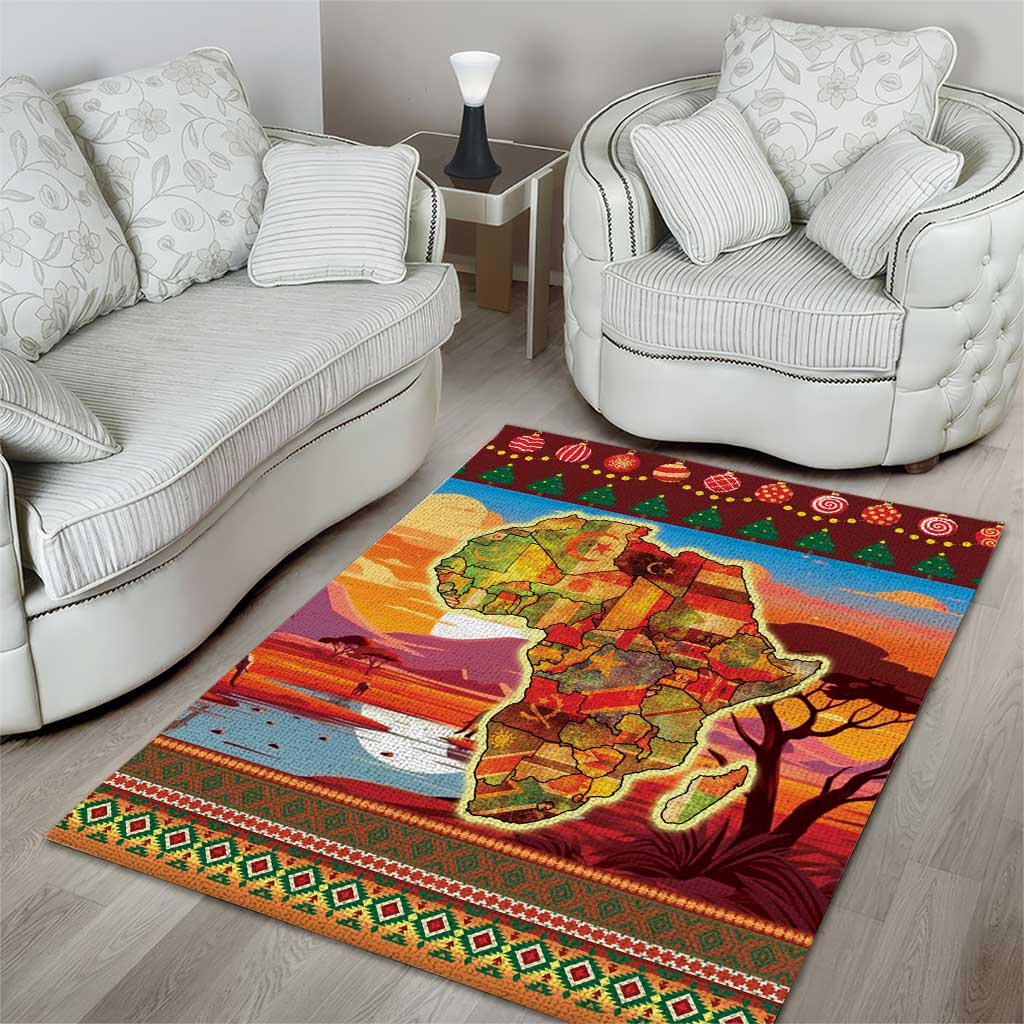 African Christmas Area Rug Afro Heritage and Celebrated