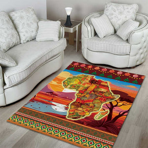 African Christmas Area Rug Afro Heritage and Celebrated