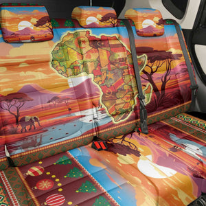 African Christmas Back Car Seat Cover Afro Heritage and Celebrated