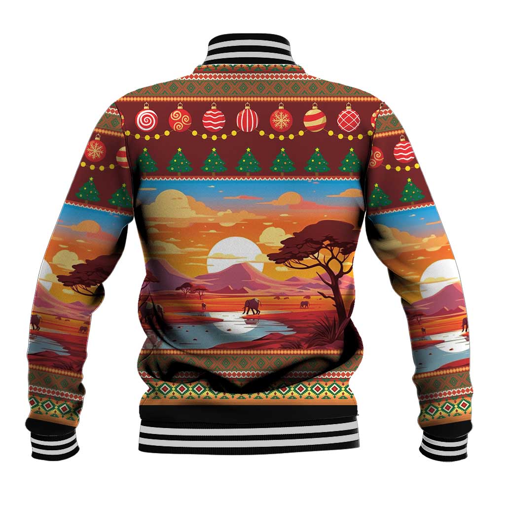 African Christmas Baseball Jacket Afro Heritage and Celebrated