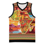 African Christmas Basketball Jersey Afro Heritage and Celebrated DT03