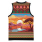 African Christmas Basketball Jersey Afro Heritage and Celebrated DT03