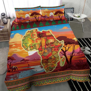 African Christmas Bedding Set Afro Heritage and Celebrated