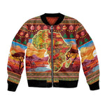 African Christmas Bomber Jacket Afro Heritage and Celebrated
