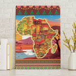 African Christmas Canvas Wall Art Afro Heritage and Celebrated