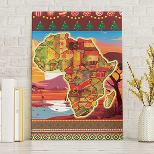 African Christmas Canvas Wall Art Afro Heritage and Celebrated