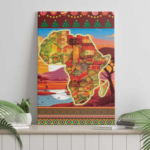 African Christmas Canvas Wall Art Afro Heritage and Celebrated