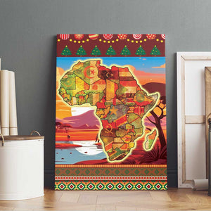 African Christmas Canvas Wall Art Afro Heritage and Celebrated