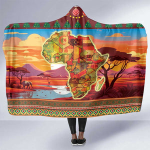 African Christmas Hooded Blanket Afro Heritage and Celebrated