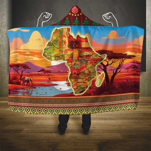 African Christmas Hooded Blanket Afro Heritage and Celebrated