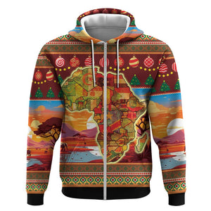 African Christmas Hoodie Afro Heritage and Celebrated