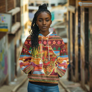 African Christmas Hoodie Afro Heritage and Celebrated