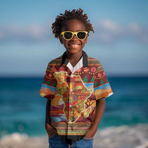 African Christmas Kid Hawaiian Shirt Afro Heritage and Celebrated