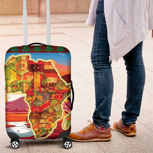 African Christmas Luggage Cover Afro Heritage and Celebrated