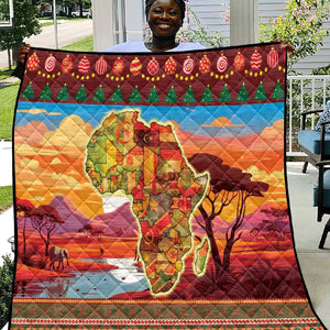 African Christmas Quilt Afro Heritage and Celebrated