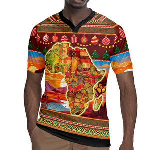 African Christmas Rugby Jersey Afro Heritage and Celebrated