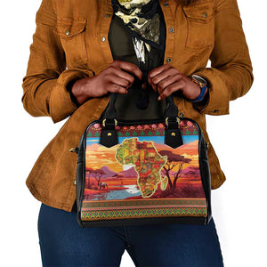 African Christmas Shoulder Handbag Afro Heritage and Celebrated