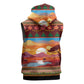 African Christmas Sleeveless Zip Hoodie Afro Heritage and Celebrated - African Pride