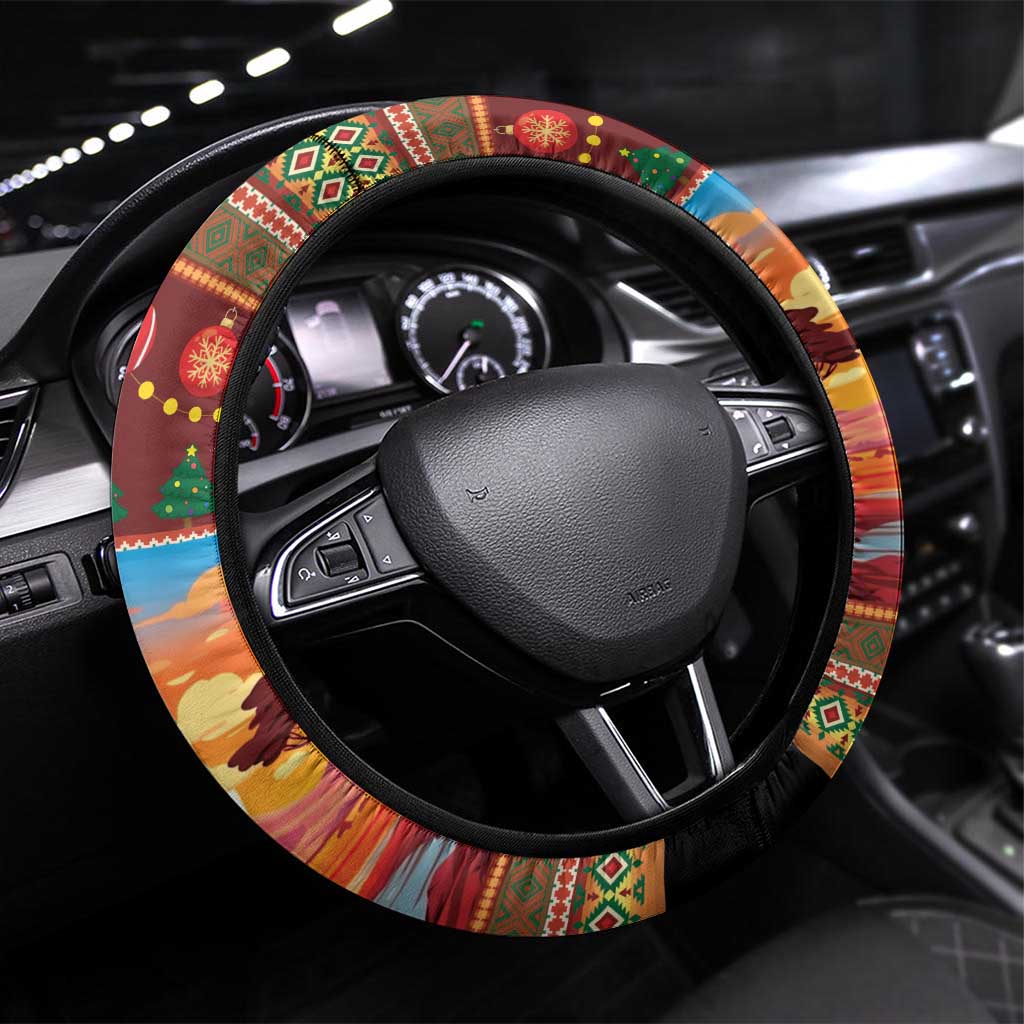 African Christmas Steering Wheel Cover Afro Heritage and Celebrated