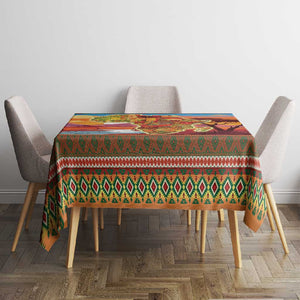 African Christmas Tablecloth Afro Heritage and Celebrated