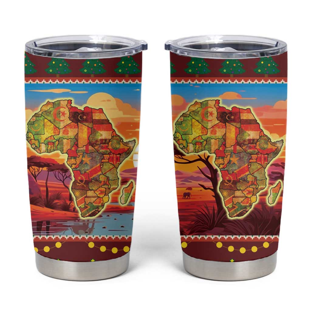 African Christmas Tumbler Cup Afro Heritage and Celebrated